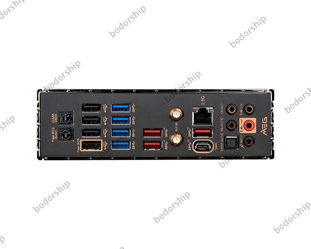 MSI MEG X570S ACE MAX WiFi 6E M.2 PCIe 4.0 Motherboard Support AMD R7 5800X CPU