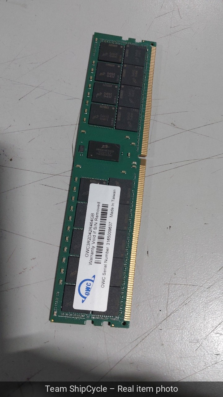 OWC 64GB PC425600 DDR4 3200 ECC RDIMM Replacement For Dell SNPP2MYXC64G G2U