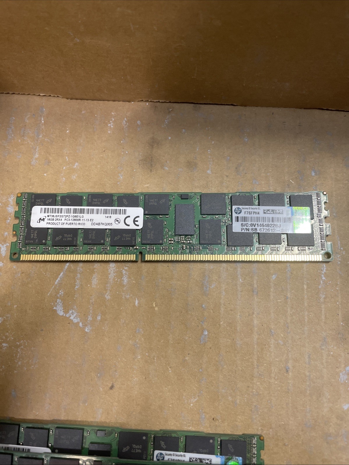 QTY 24 16GB 2Rx4 PC3-12800R Registered ECC | 384GB of Micron Server PC3 RAM