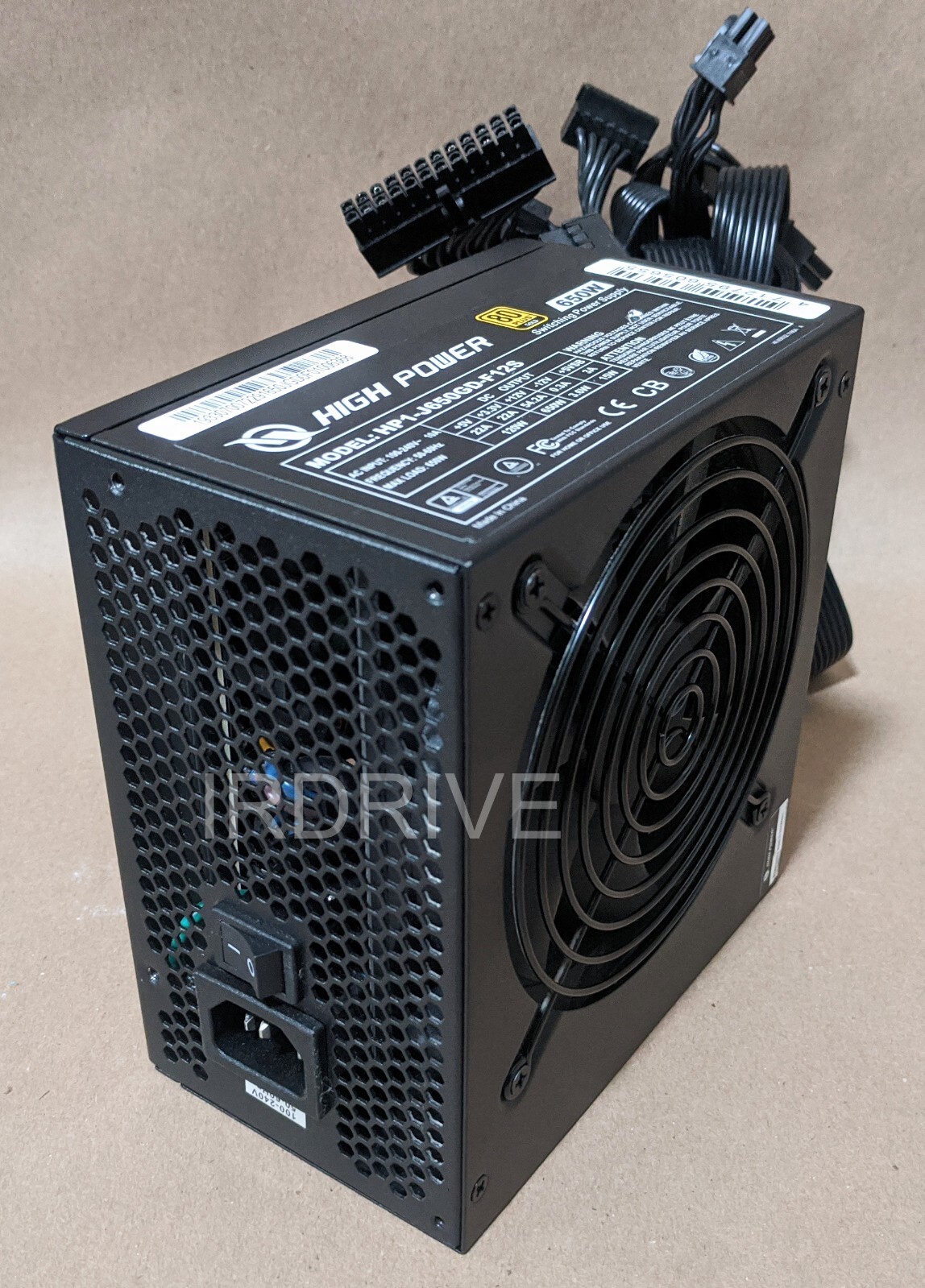 High Power HP1-J650GD-F12S 650W 80plus Gold ATX/EPS 12V Gaming PC Power Supply