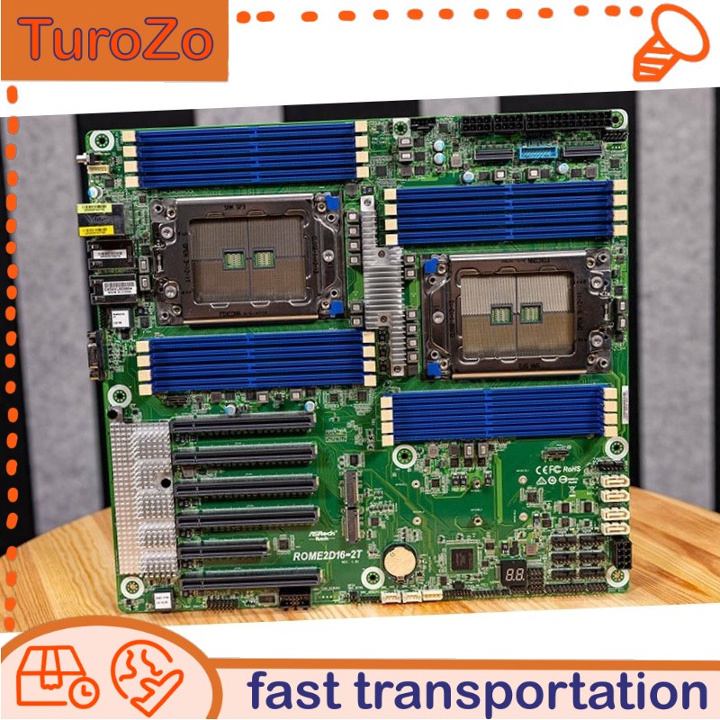 ROME2D16-2T Asrock Rack EPYC 7002 en 7003 Motherboard LGA4094 DDR4 RJ45 BMC New