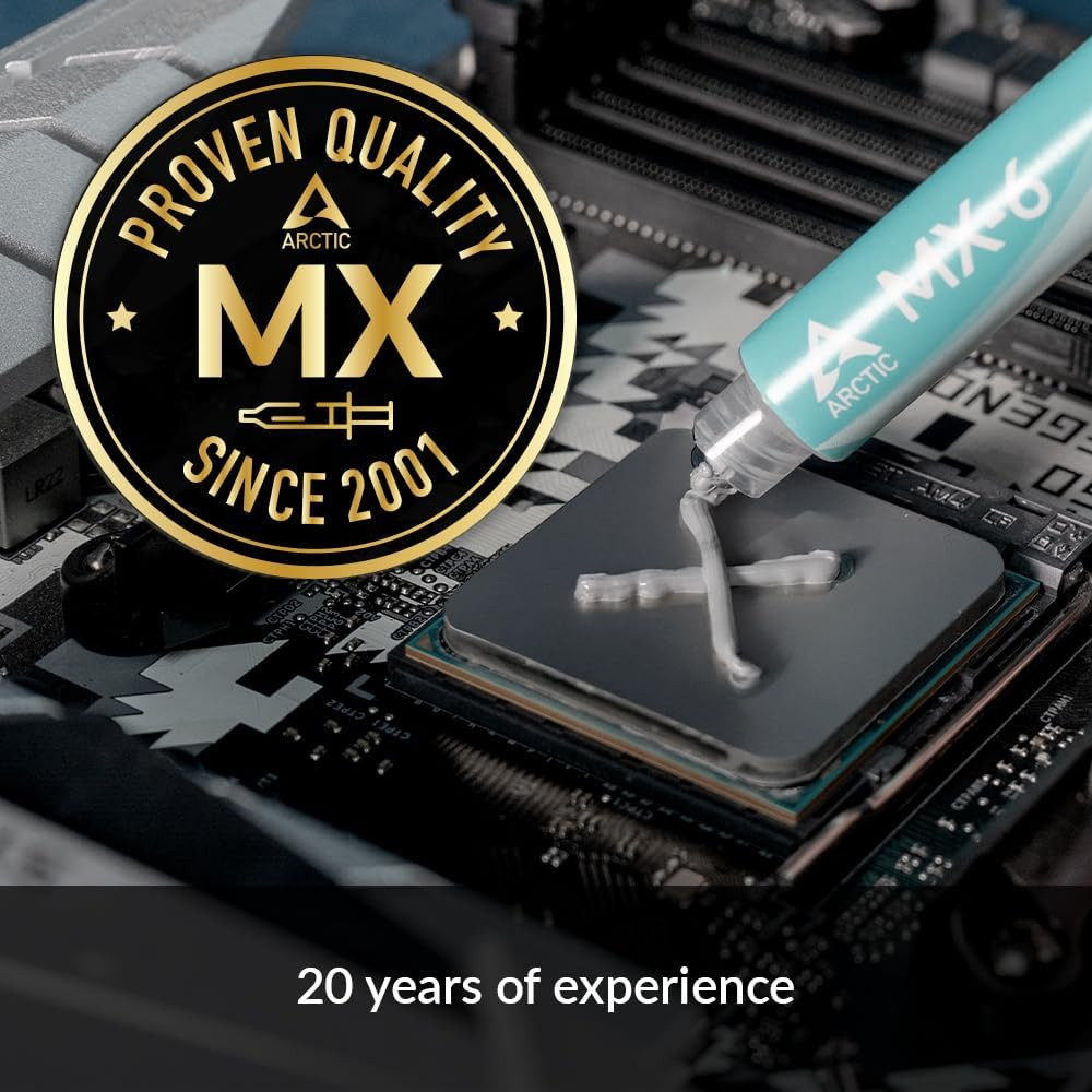 MX-6 (4 G) – Ultimate Performance Thermal Paste for CPU, Consoles, Graphics C…