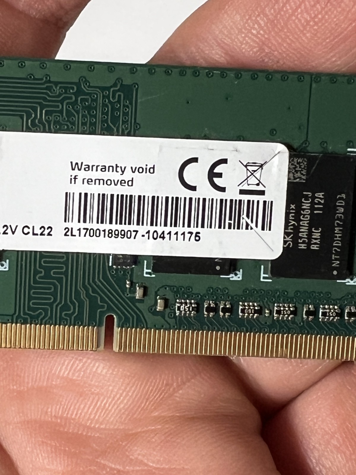 ADATA 8GB DDR4 LAPTOP SO-DIMM RAM PC4-3200AA MHz 1Rx16 AO1P32NC8W1-BDAS 1.2VCL22