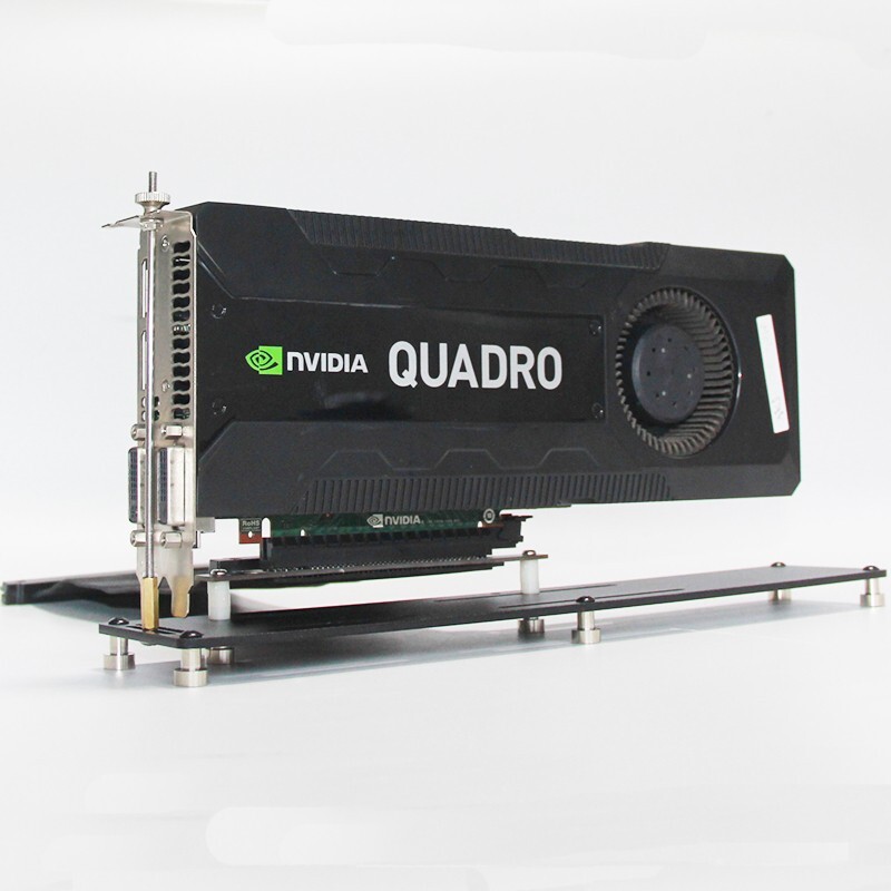 Graphics Card Vertical Bracket Holder DIY Aluminum GPU Card Mount Base Stand