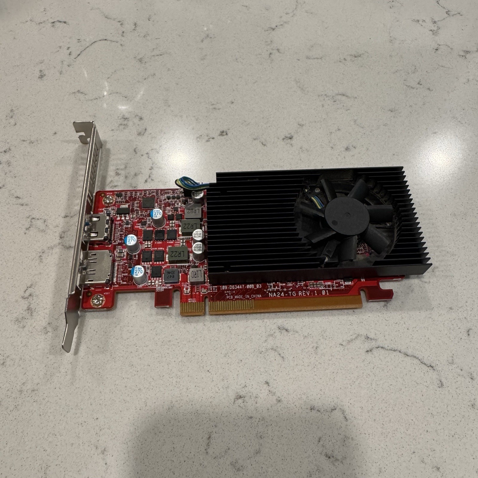 HP OEM AMD Radeon RX 6400 4GB (Red PCB) GDDR6 Low Profile PCIE 4.0 64 Bit