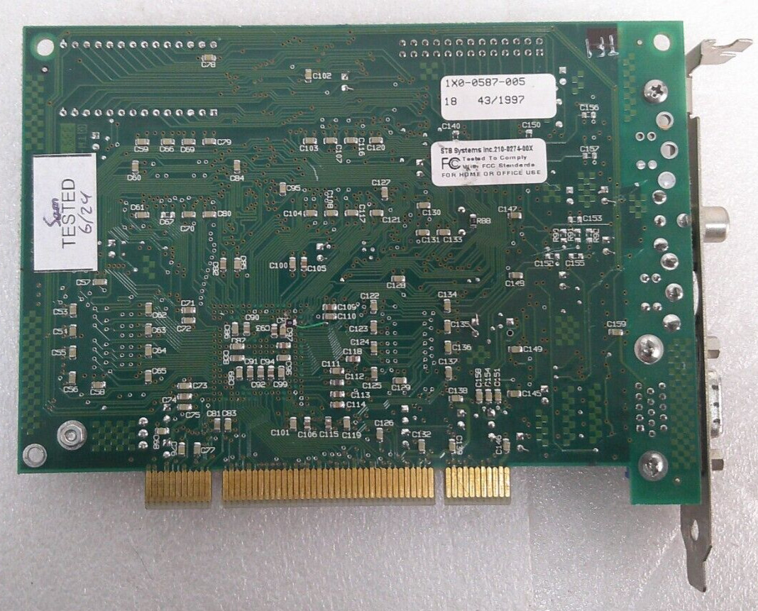 STB Systems Velocity 128 PCI NTSC (240-0274-00x, 1×0-0587-005) PCI Video Card