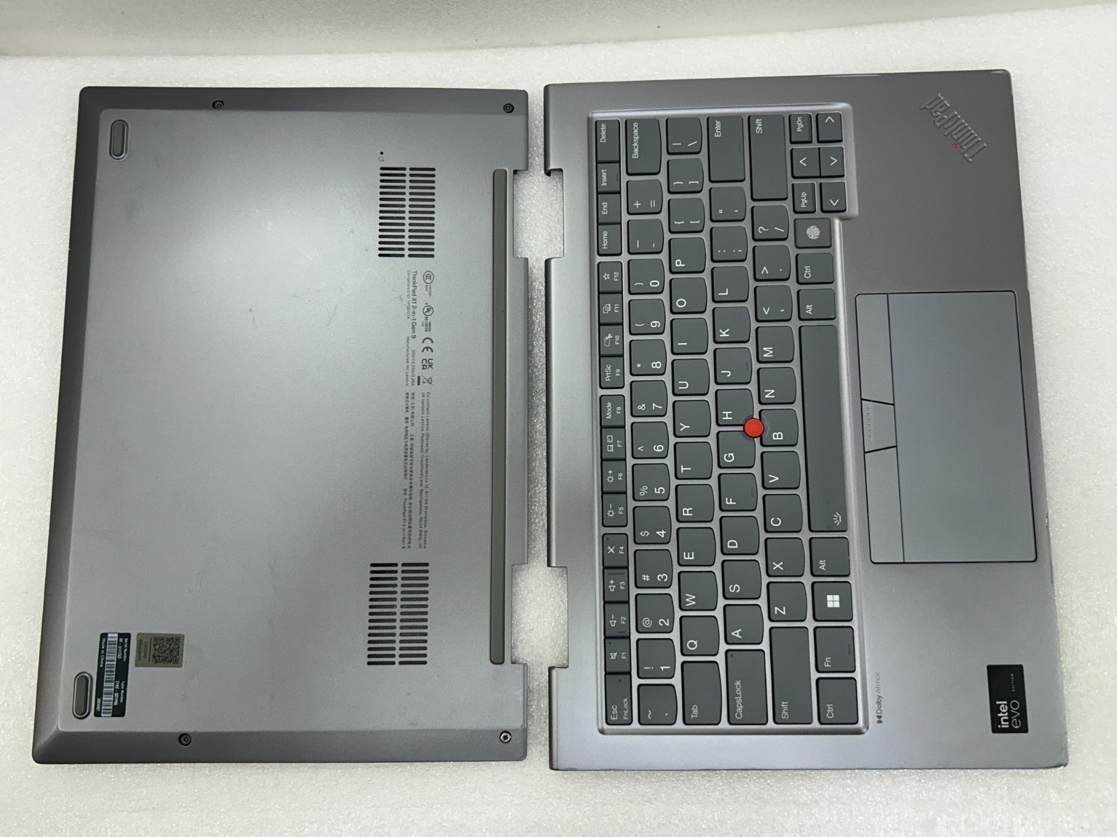 Genuine Lenovo ThinkPad X1 2-in-1 Gen 9 14″Palmrest Keyboard Touchpad &BTM Cover