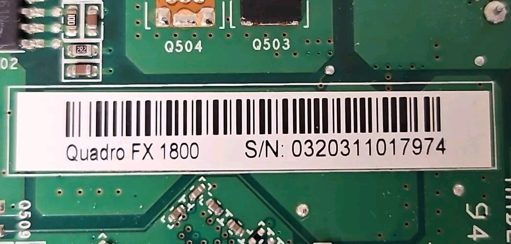 PNY NVIDIA Quadro FX1800 768MB GDDR3 Dual DP DVI-I Graphic Card VCQFX1800-PCIE-T
