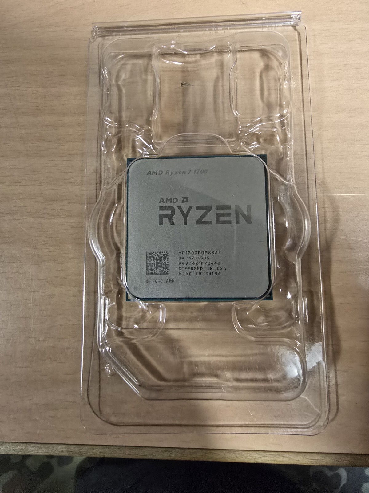 AMD CPU Ryzen 7 1700 3GHz Socket AM4