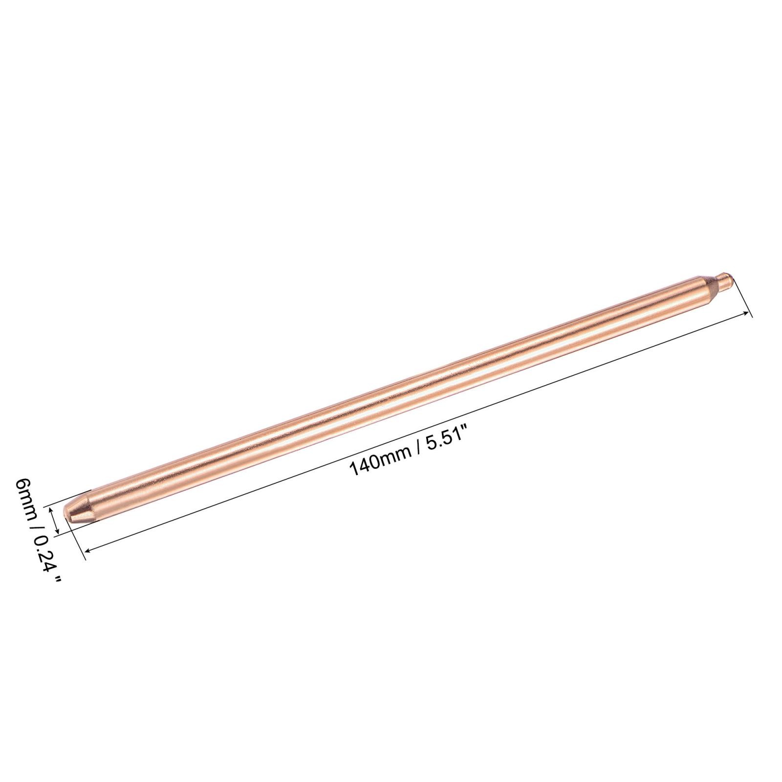 Copper Round Heat Pipe for Cooling Laptop CPU GPU Heatsink 6mm x 140mm