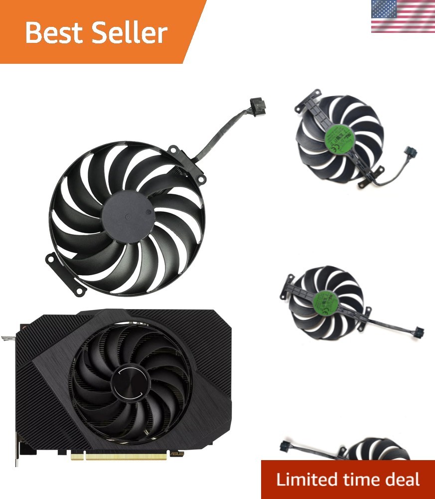 95MM 6PIN T129215SU CF1010U12D Phoenix GPU Fans ITX for ASUS Phoenix RTX 3050…