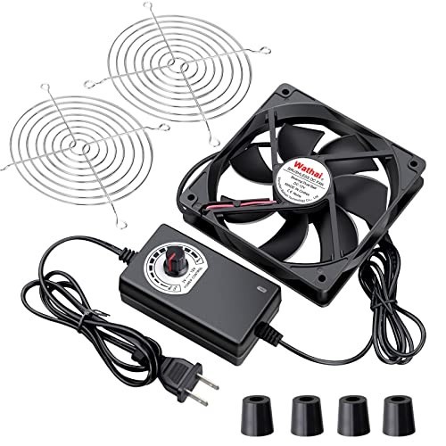 AC Powered Computer Case Fan 120mm x 25mm 110V 120V Variable Speed Controller
