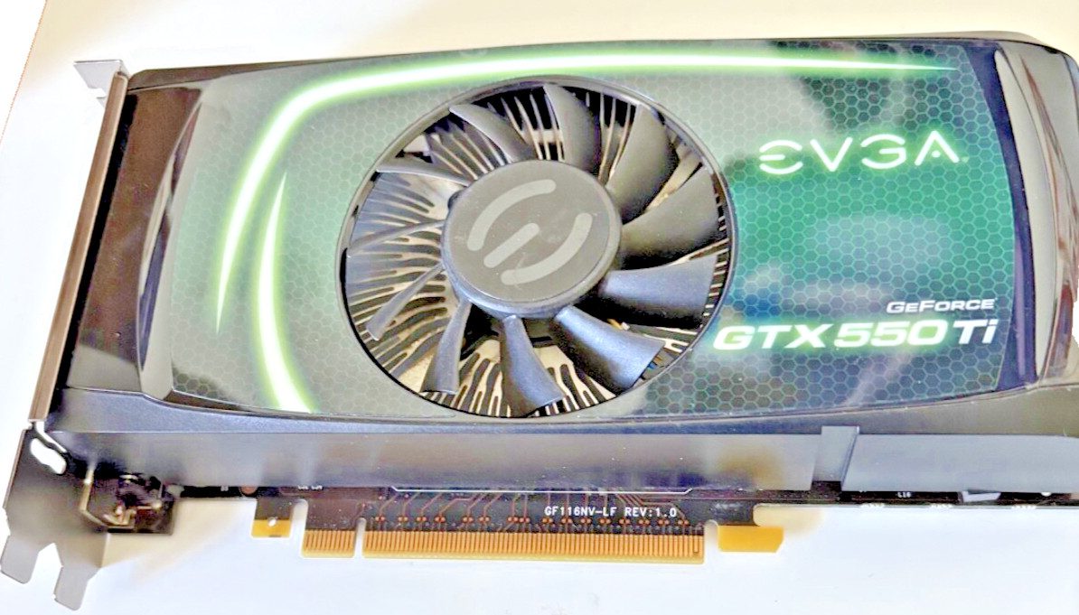 EVGA NVIDIA GeForce GTX 550 Ti (01G-P3-1556-KR) 1GB GDDR5 SDRAM PCI Express x16