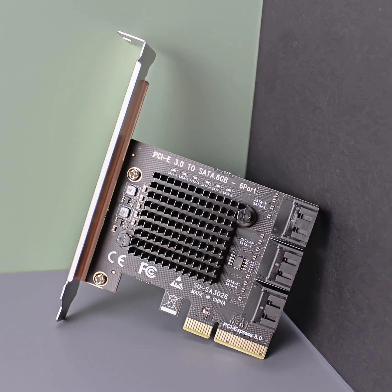 6-Port PCIe X4 SATA III Card – Fast, Compatible & Easy Installation Solution