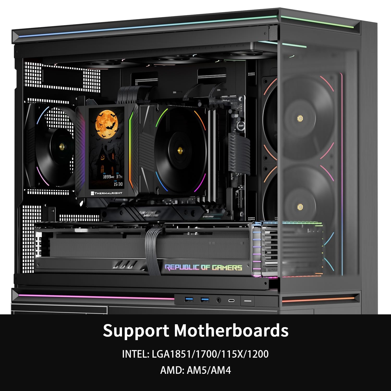 Thermalright Peerless Assassin 120 Vision MAX ARGB Black CPU Cooler, PC Heats…
