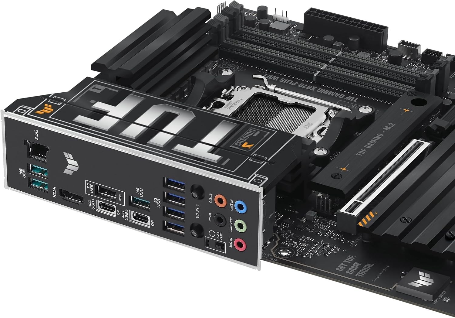 Motherboard AMD AM5 ATX DDR5 Wi-Fi 7 PCIe 5.0 4 M.2 LAN HDMI USB-C