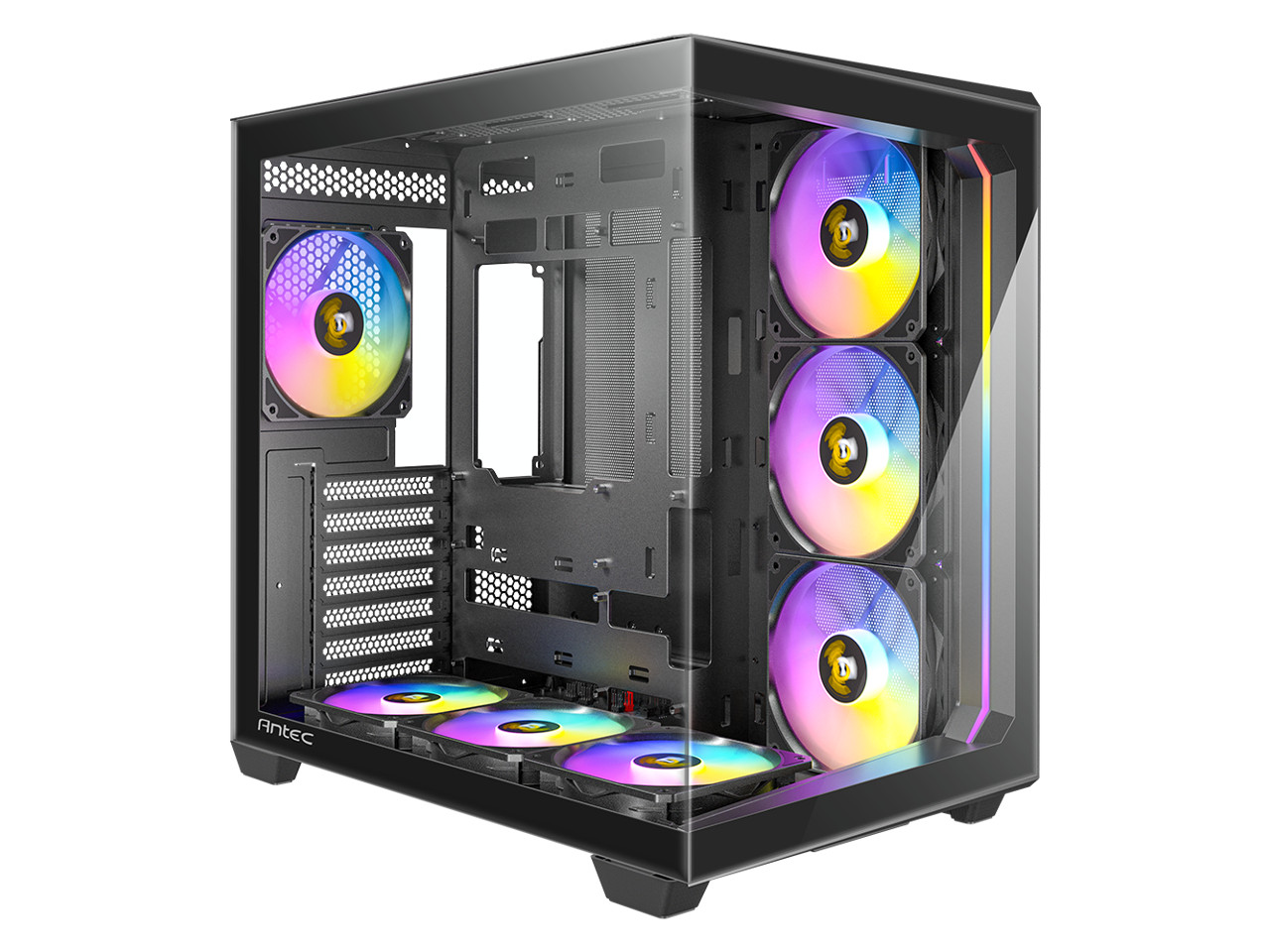 Antec C5 ARGB, 7 x 120mm ARGB PWM Fans Included, Up to 10 Fans Simultaneously, T