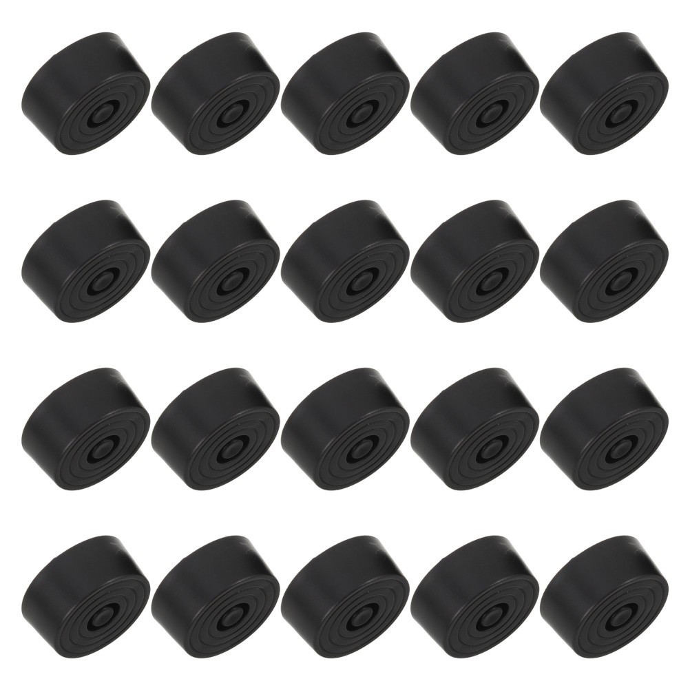 20Pcs Snap in Pc Case Feet Black Pe Noise Reduction and Stable Support Pads