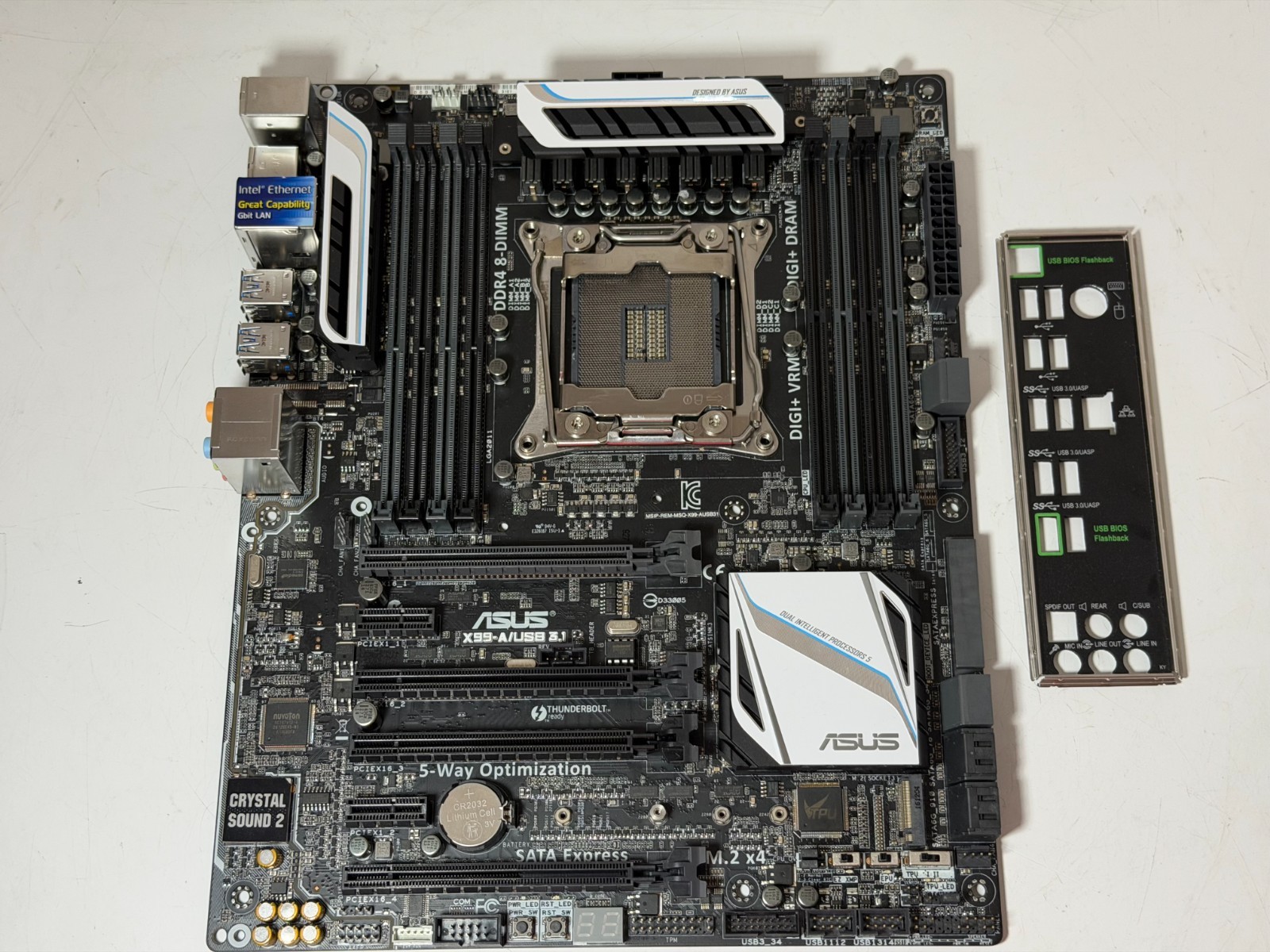 ASUS X99-A/USB3.1 LGA 2011-V3 DDR4 Intel X99 SATA 3.0 USB 3.1 ATX Motherboard