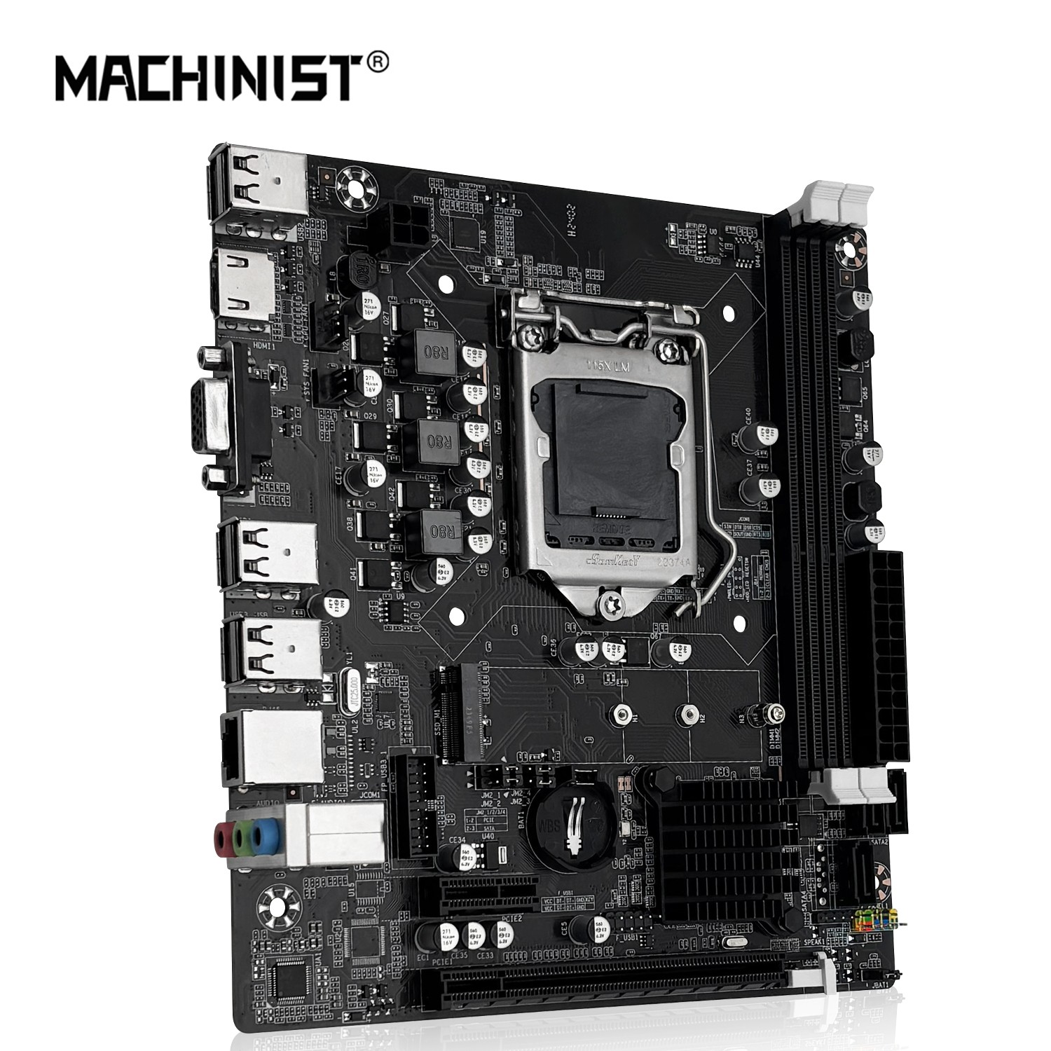 H61C Motherboard LGA 1155 2*DDR3 RAM w HDMI VGA for Intel i3 i5 i7 Core Pentium