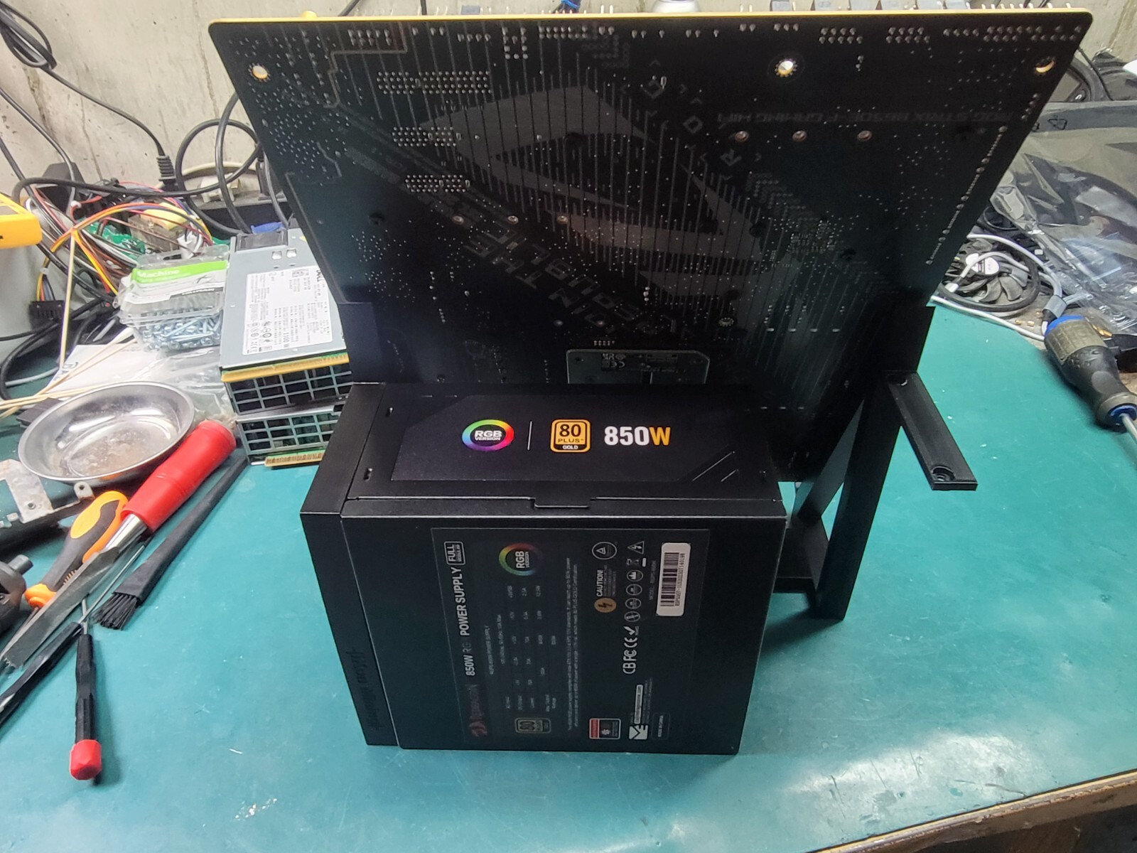 CPU + GPU Motherboard Frame Bench Holder Support Mining Miner RIG Crypto Mine