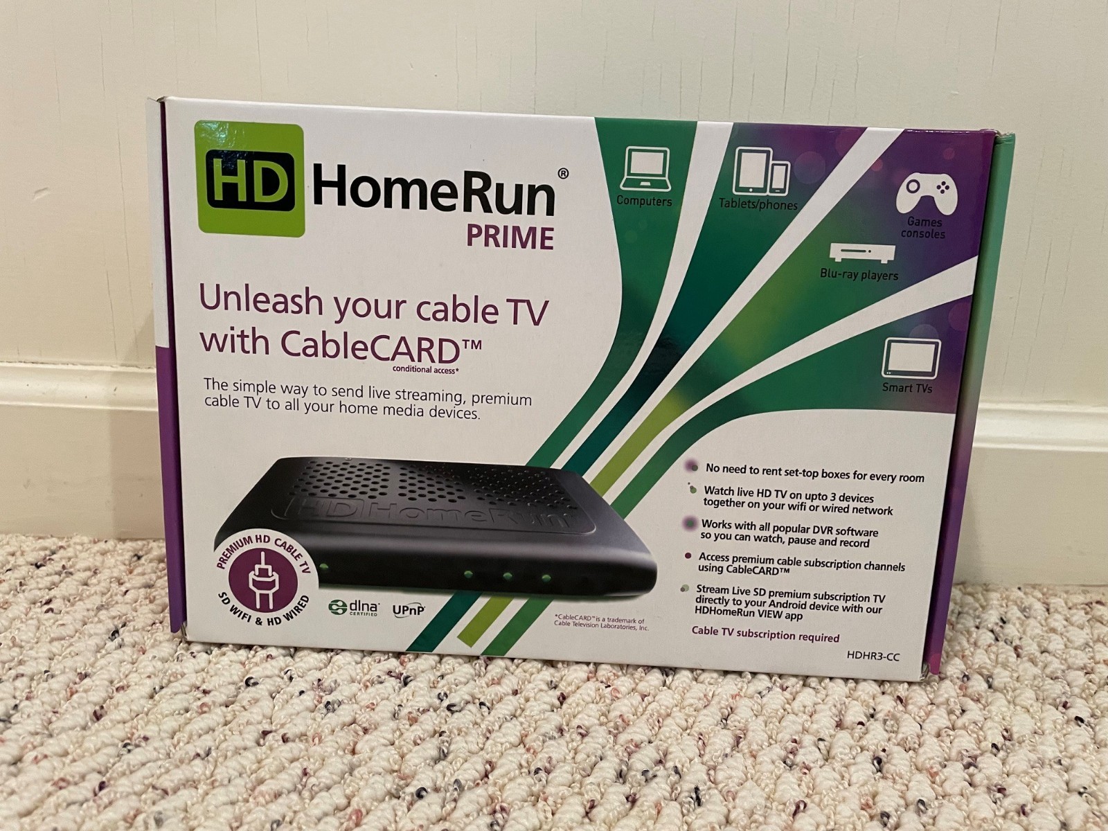 Silicondust HDHR3-CC HDHomerun Prime Cable TV Tuner