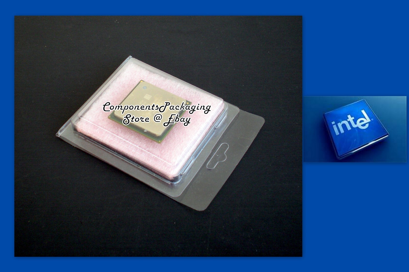 Intel Procesor CPU Clamshell Case + Anti Static Foam Fits CPU Dimension 64×54 mm