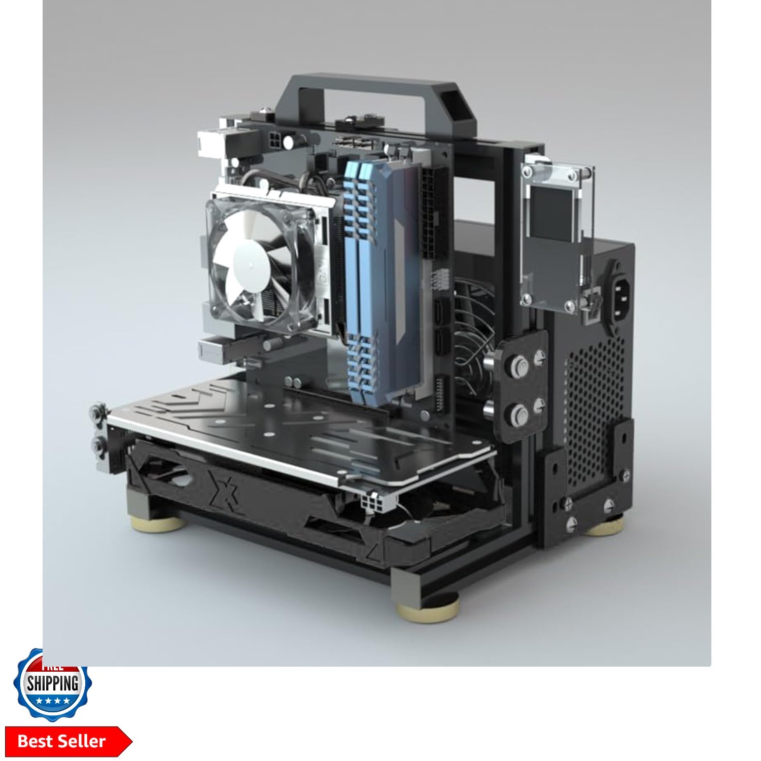 PC Creative Assembly Frame Bench，Open Air Frame Case, DIY Computer Motherboa…