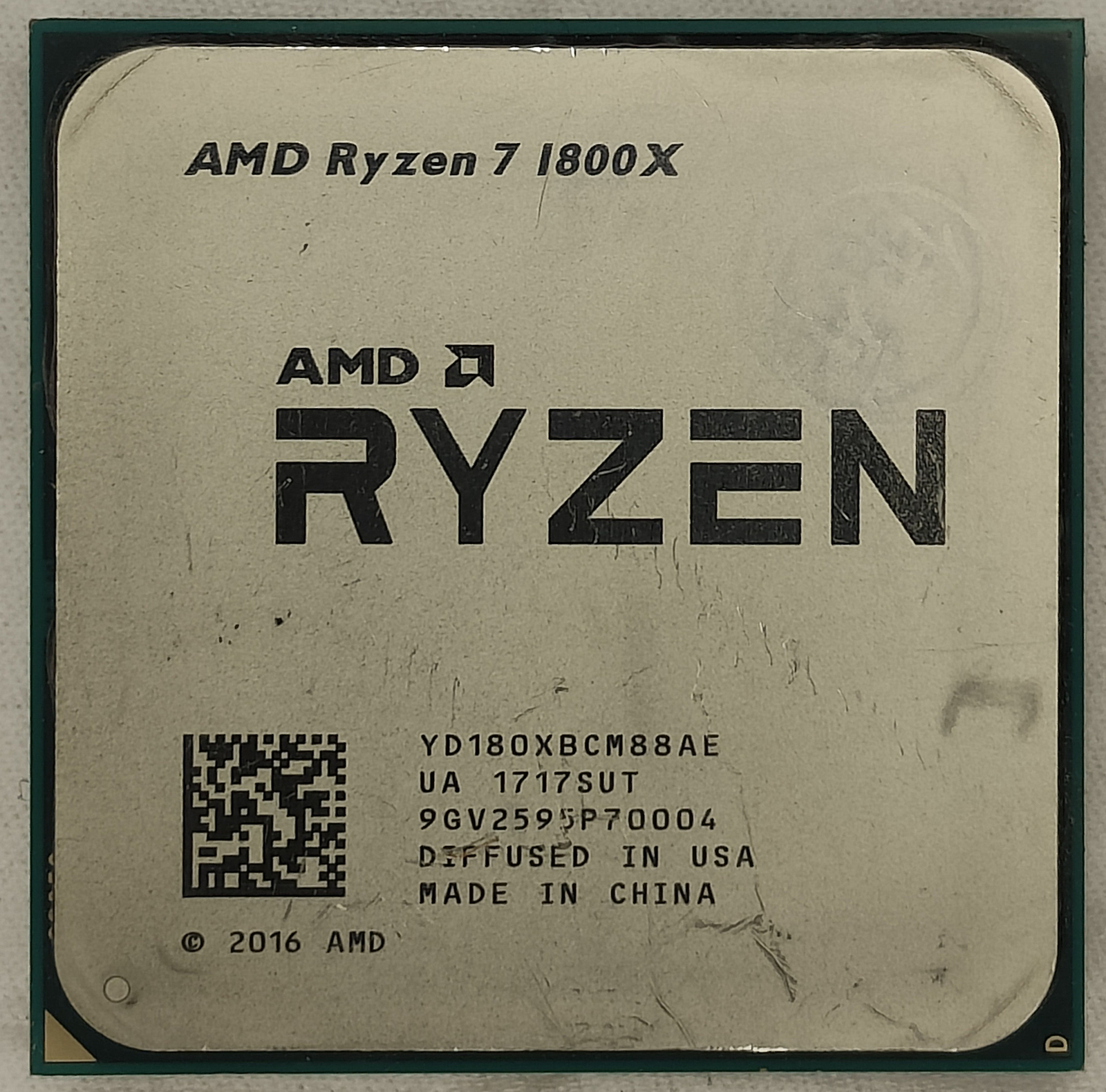 AMD Ryzen 7 1800X Octa Core »Summit Ridge» Processor 3.6-4.0 GHz, AM4, 95W CPU