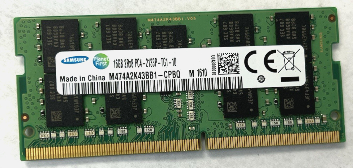 Samsung M474A2K43BB1-CPBQ 16GB 2Rx8 DDR4 2133 MHz PC4-2133P Laptop RAM