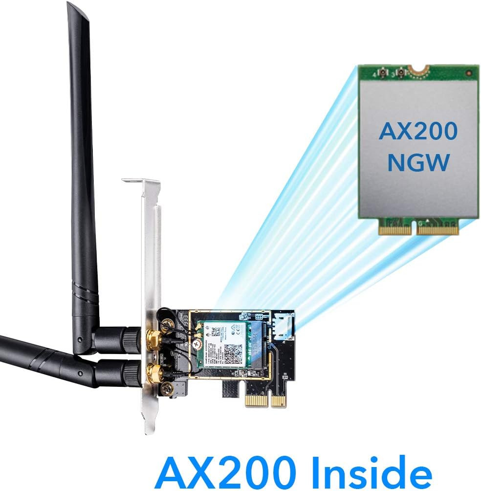 AX3000 Wi-Fi 6 Bluetooth 5.0 Pcie Wifi Card for Desktop PC WE3000 |
