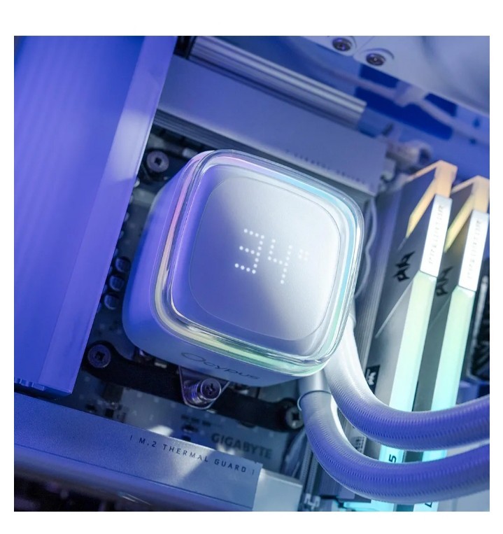 Iota L24 CPU Liquid Cooler with Digital Display,240MM AIO Water CPU Cooler with