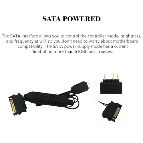 5V A-RGB Computer Fan Controller – 3PIN Lighting Controller, Supports 3PIN/5V