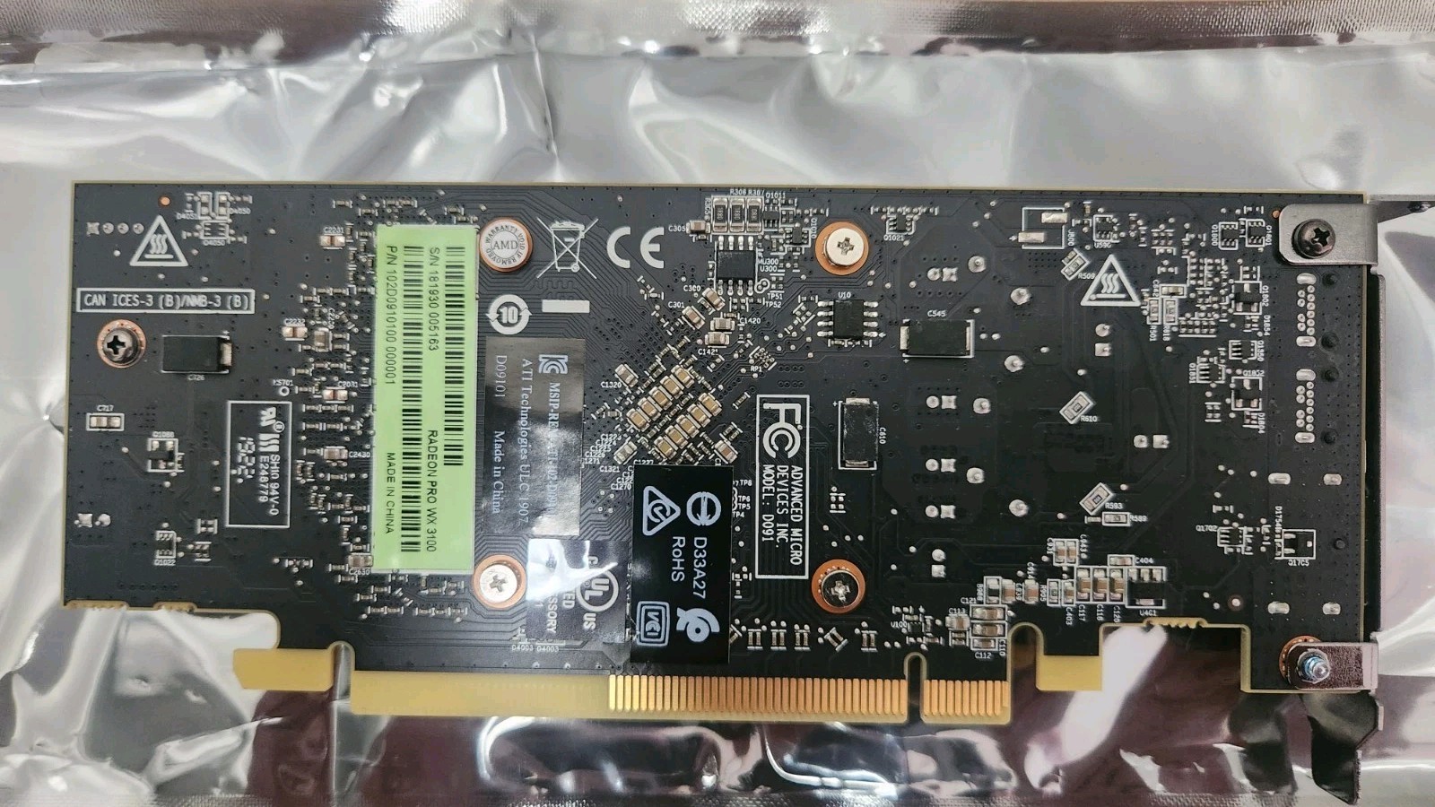 AMD Radeon Pro WX 3100 4GB GDDR5 Low Profile PCIe FREE SHIP