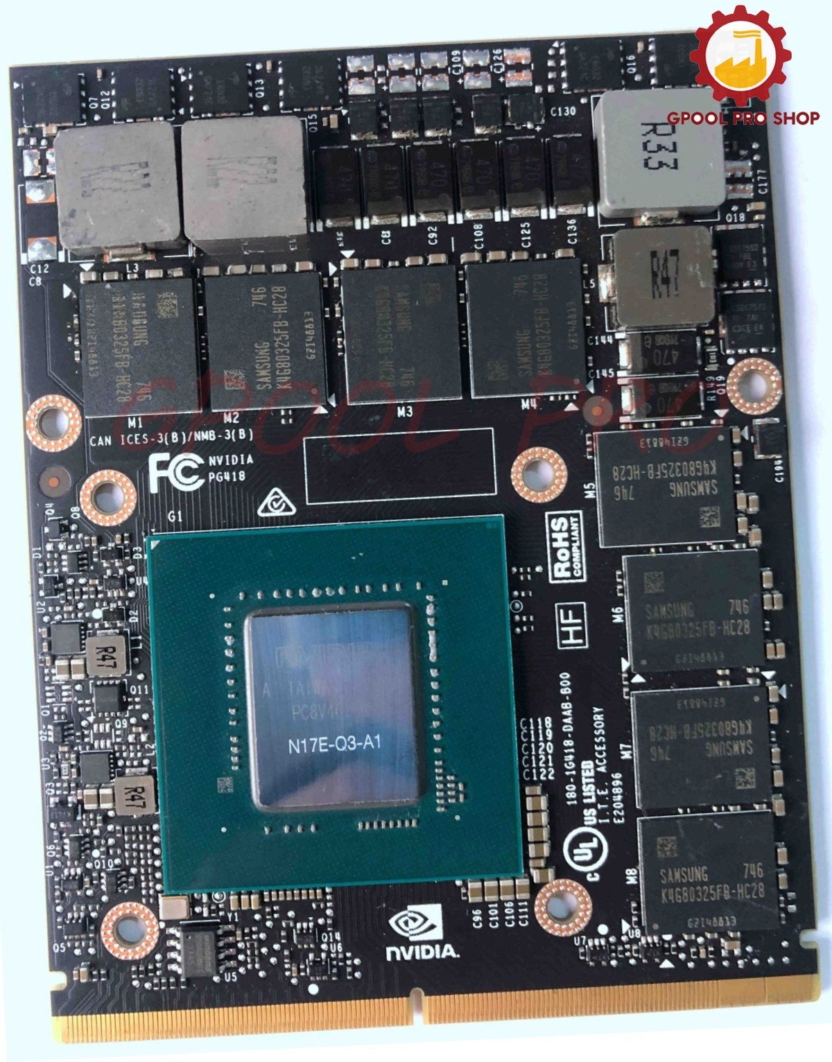 DELL New HP NVIDIA Quadro P3000 P4000 P5000 16GB GDDR5 MXM Video Graphics Card