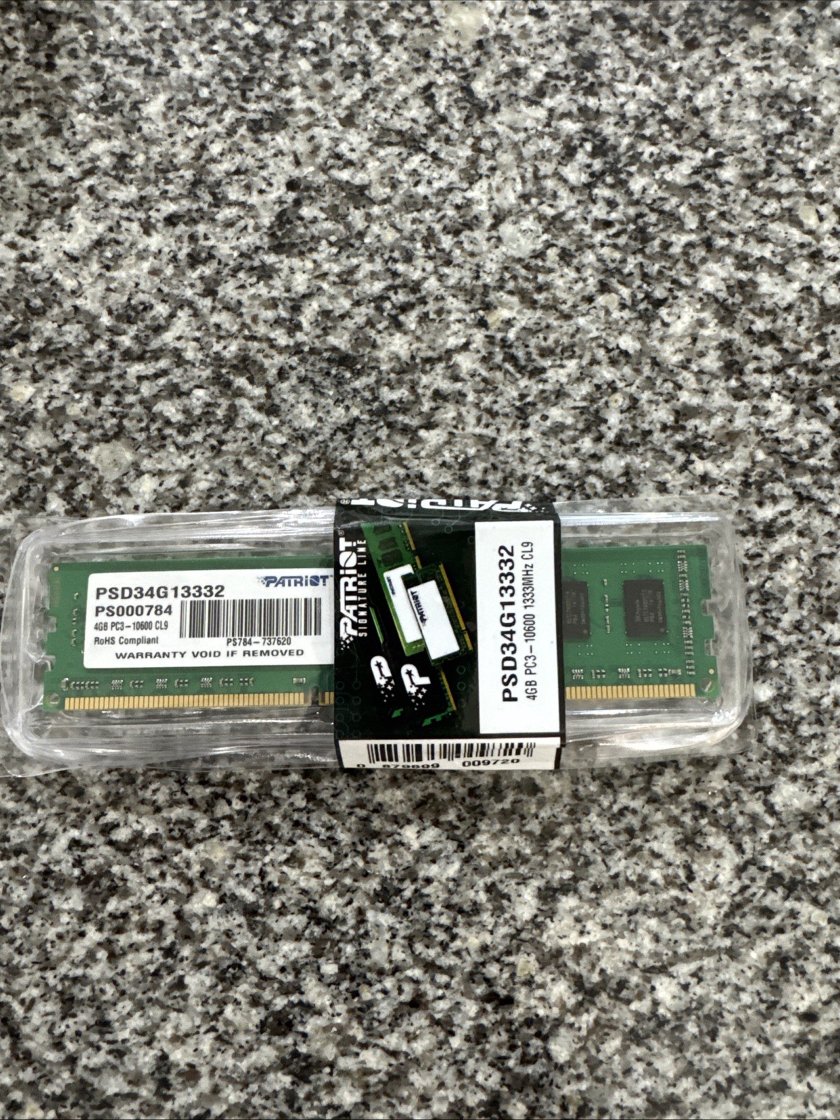 Patriot DDR3 4GB (1x4GB) 1333MHz CL9 PSD34G13332 DIMM RAM Modules (x9) – NEW