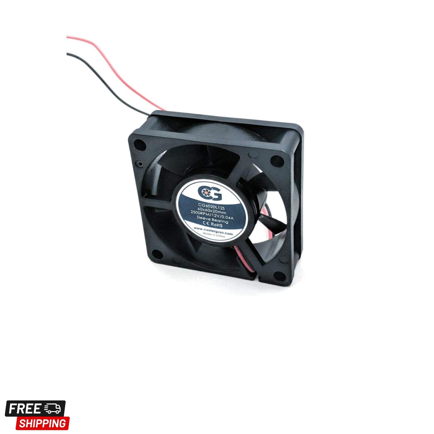 12v Ultra Quiet Fan for Pi Devices, 3D Printers, and Microelectronics 60x20mm