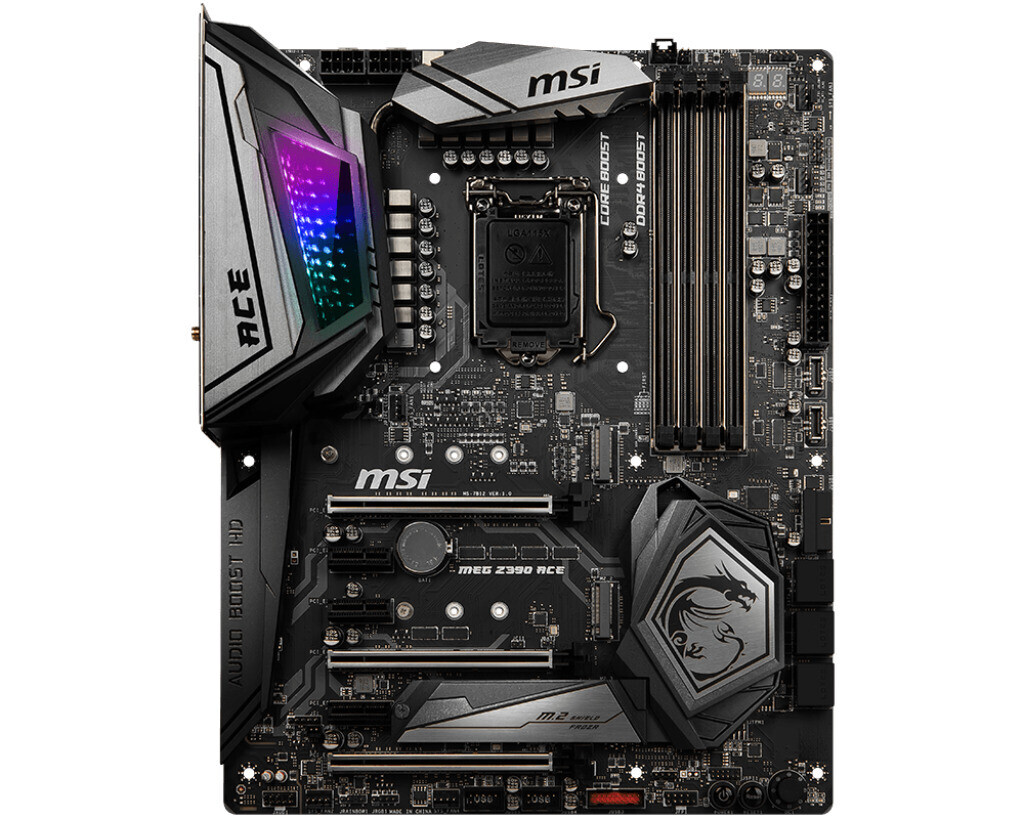 MSI MEG Z390 ACE LGA1151 Intel DDR4 4500(OC) ATX Mainboard CROSSFIRE N SLI