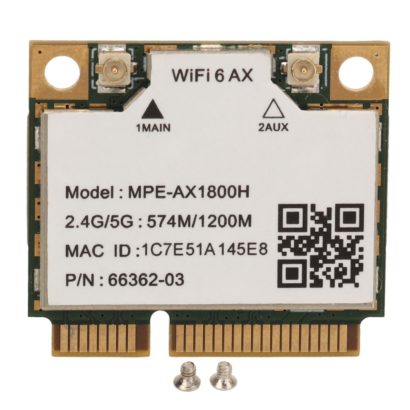 AX1800H Wifi 6 Card 2.4GHz 5GHz Dual Band Bluetooth 5.2 Mini PCIE Interface WiFi