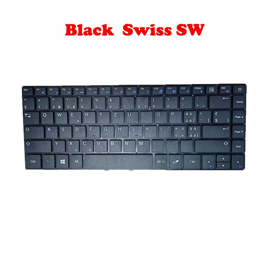 Laptop Replacement Keyboard For Teclast F6S 13.3′ Swiss SW Black New