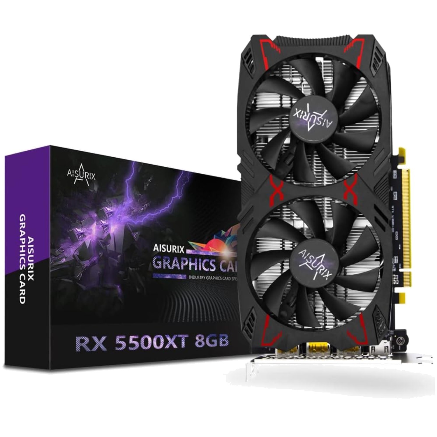RX 5500 XT 8GB Video Card, 3X DisplayPort + 1X HDMI