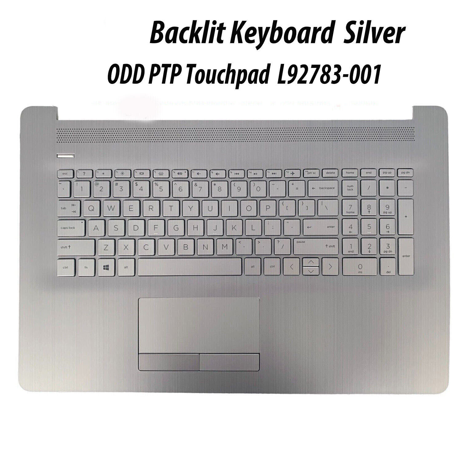 New For HP 17-BY 17-CA 17-BY0026CY Palmrest Keyboard Backlit ODD PTP L92783-001