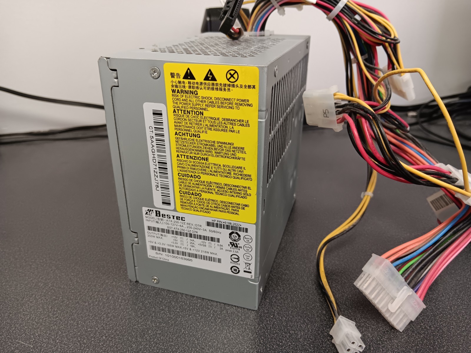 HP 5188-2622 BESTEC ATX-250-12Z D7R 250W Power supply