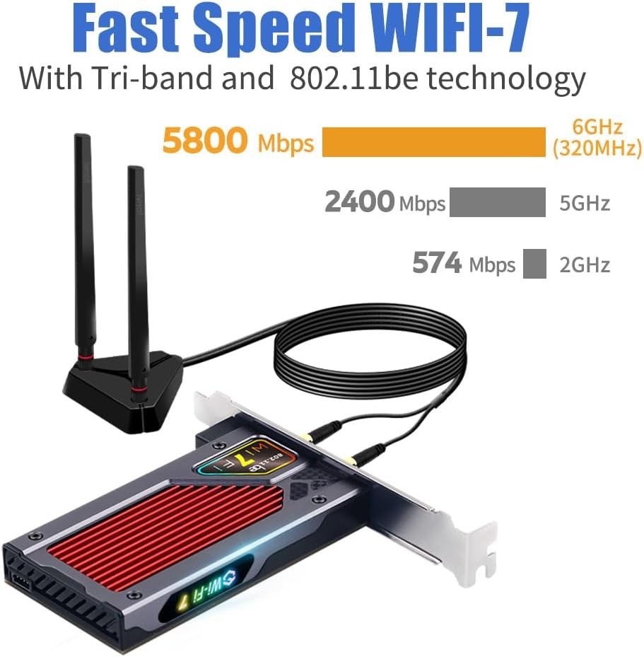 Fenvi PCI-E WiFi 7 & Bluetooth 5.4 Adapter – Revolutionary Tri-Band Connectivity
