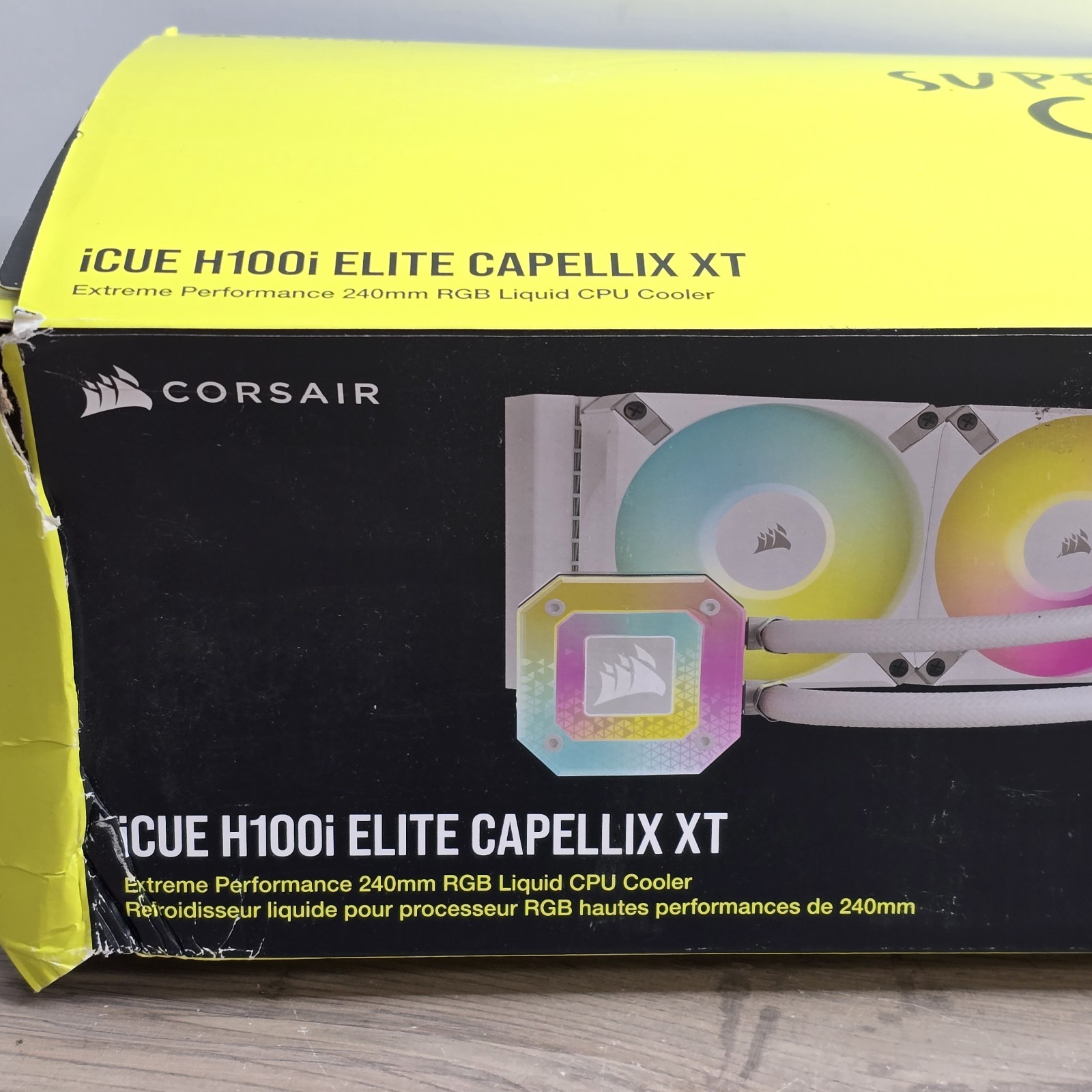 Corsair iCUE H100i Elite CAPELLIX XT Liquid CPU Cooler – 240mm Radiator – White