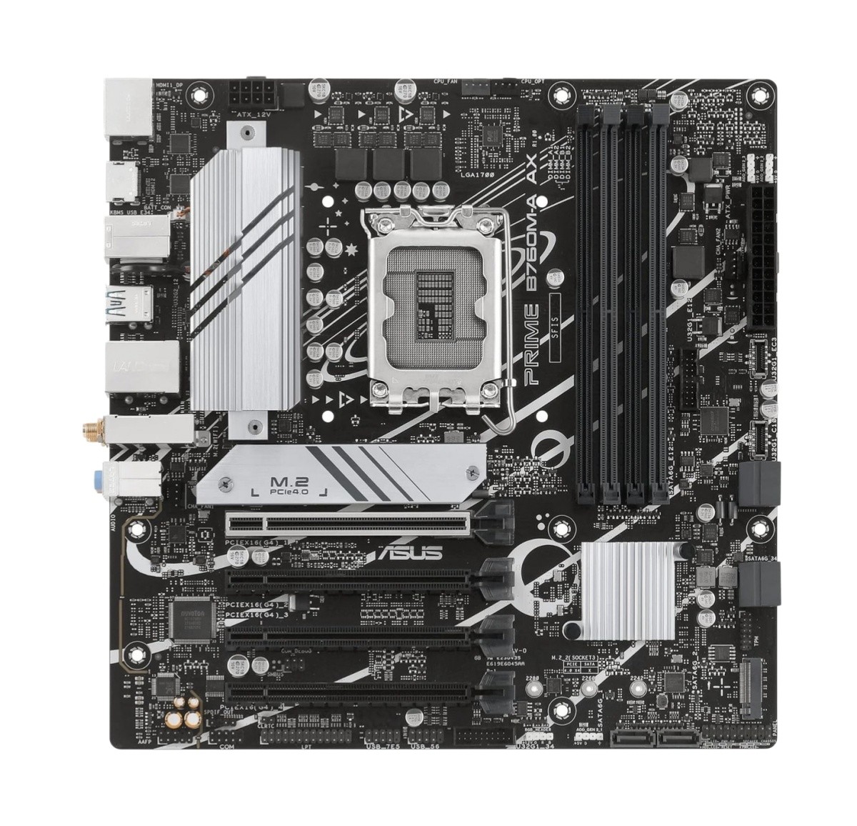 ASUS PRIME B760M-A AX B760 MicroATX Desktop Motherboard Intel LGA 1700 NO I/O