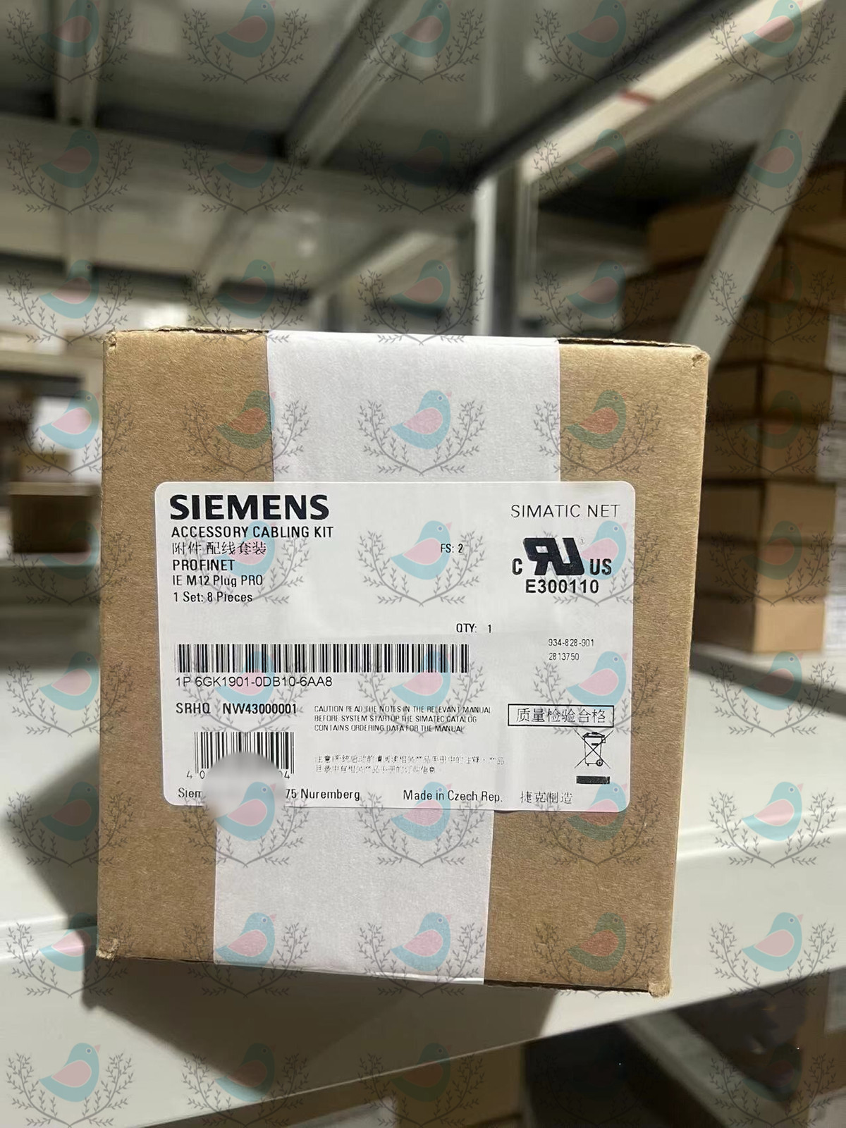6GK1901-0DB10-6AA8 Siemens M12 plug connector brand new Shipping DHL or FedEX