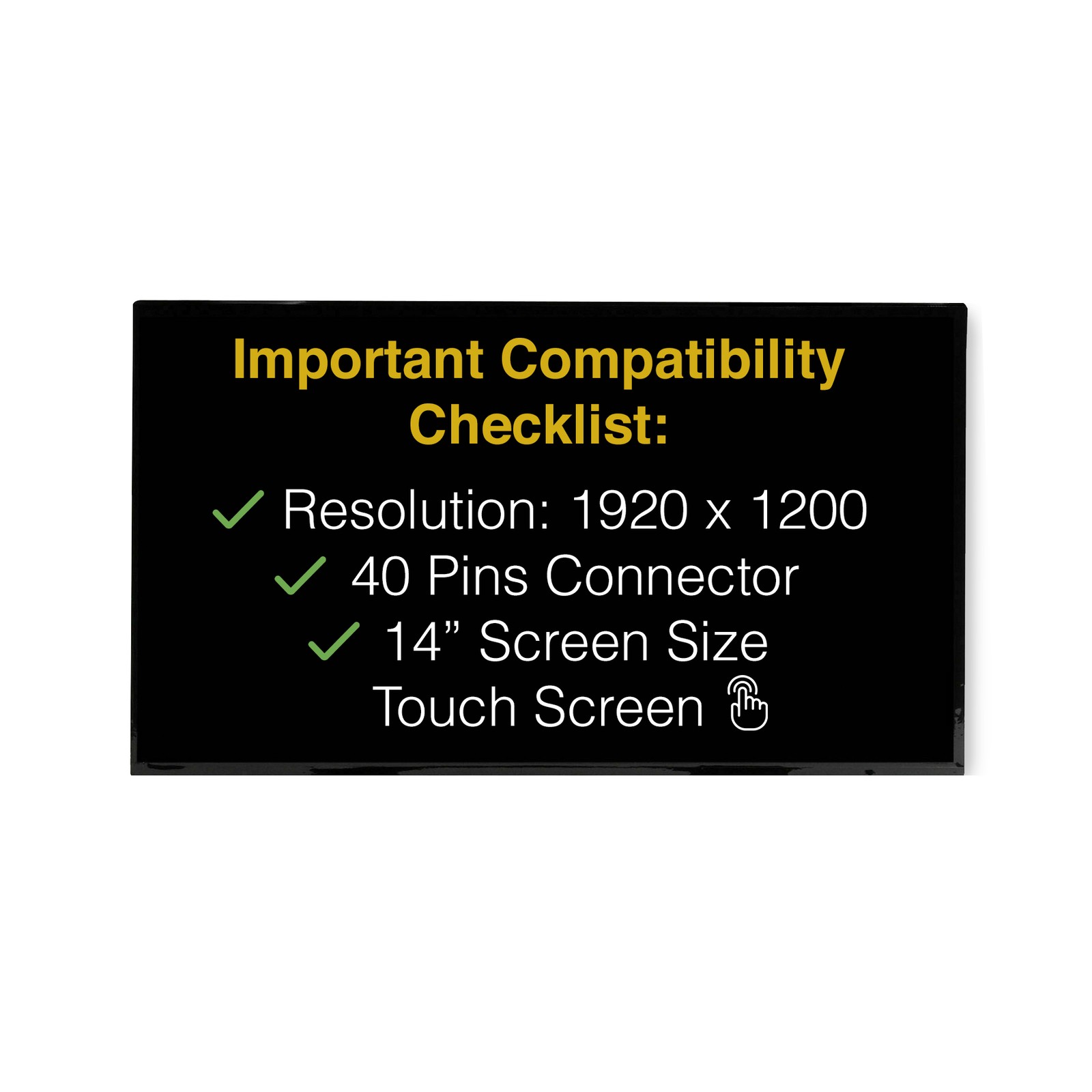 NV140WUM-T04 V3.0 40 Pins FHD+ Touch Screen Replacement LCD Display With Tools