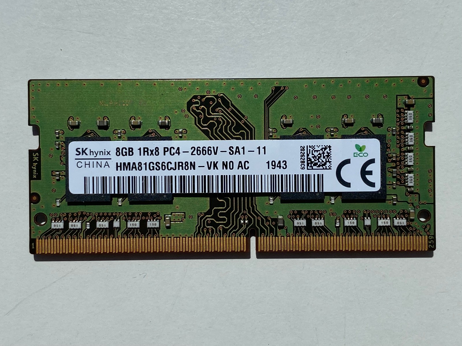 SK hynix 8GB DDR4 2666MHz PC4-21300 SO-DIMM RAM Lenovo 01AG824