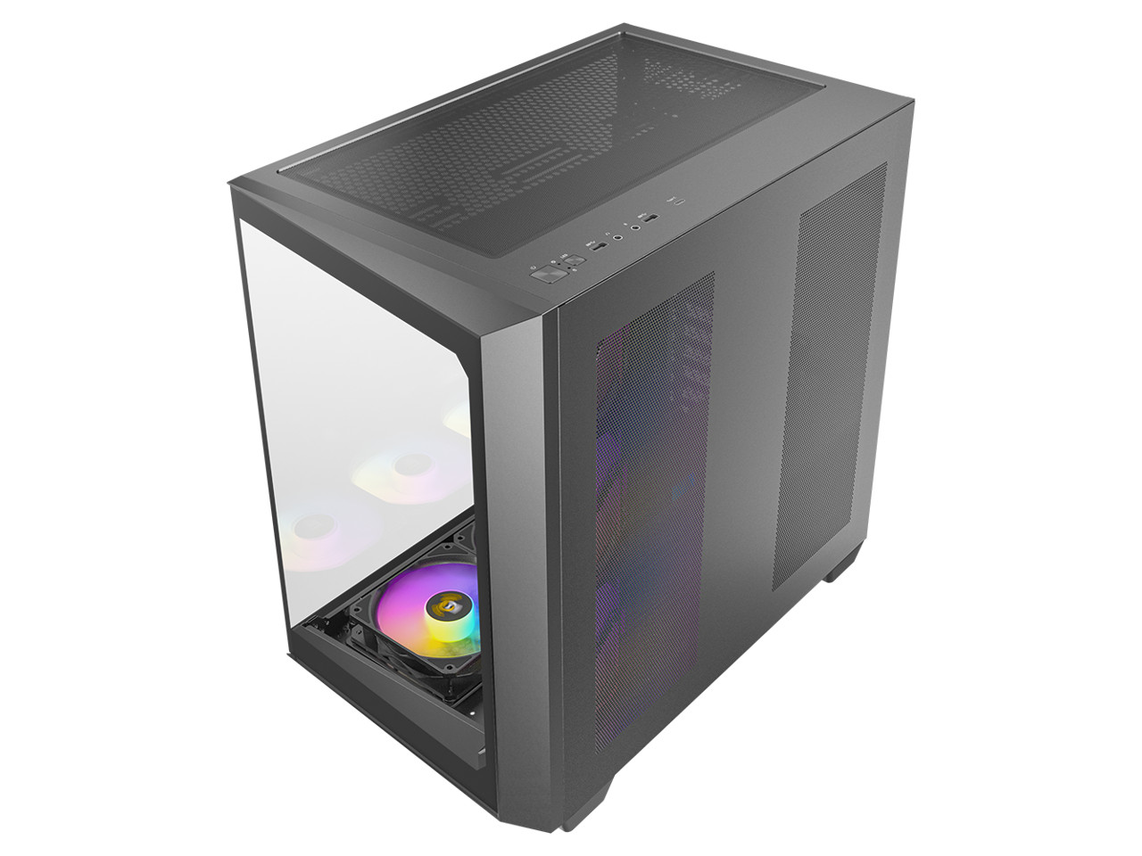 Antec C5 ARGB, 7 x 120mm ARGB PWM Fans Included, Up to 10 Fans Simultaneously, T